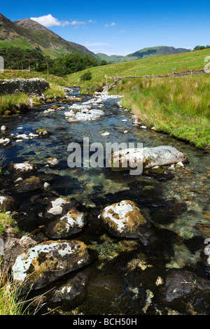 Gatesgarthdale Beck Under The Honister Crags, Honistor Pass 'The Lake District' Cumbria England UK Stock Photo