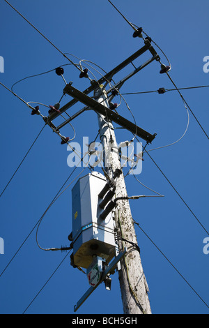 Pole mounted electrical transformer Stock Photo - Alamy