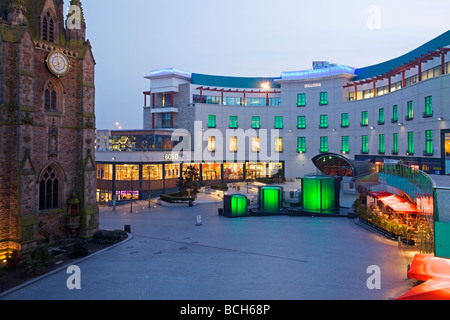 Selfridges, Bullring shopping mall in Birmingham at night, West Midlands of England Stock Photo