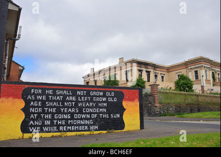 Some of the Shankill Murals in Belfast Stock Photo