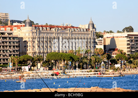 Carlton Intercontinental Hotel Cannes France Stock Photo