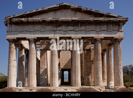 The Temple of Hephaestus Stock Photo