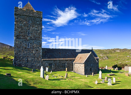 St Clements church Rodel Isle of Harris, Outer Hebrides, western isles, Scotland, UK 2009 Stock Photo