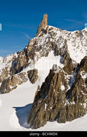 Dente del Gigante 4 014 meters Monte Bianco Aosta Italy Stock Photo