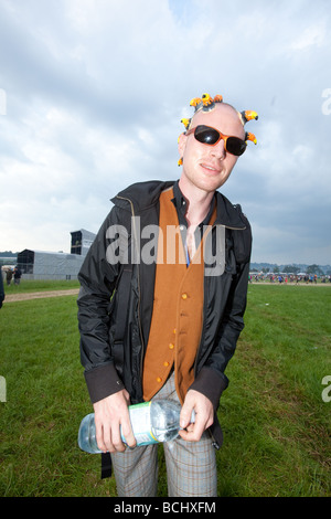 Fancy dress at Glastonbury festival 2009  Stock Photo