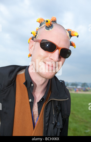 Fancy dress at Glastonbury festival 2009  Stock Photo