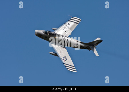 North American F 86A Sabre at Old Warden Stock Photo