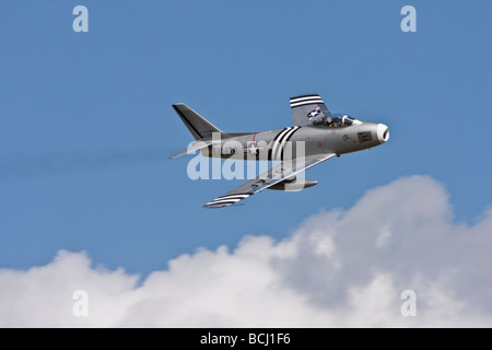 North American F 86A Sabre at Old Warden Stock Photo