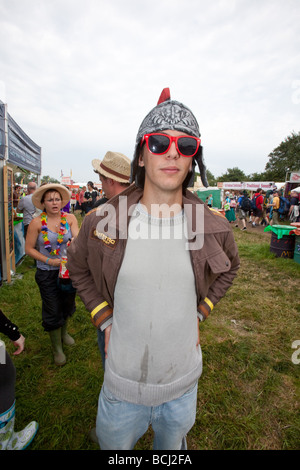 Fancy dress at Glastonbury festival 2009  Stock Photo