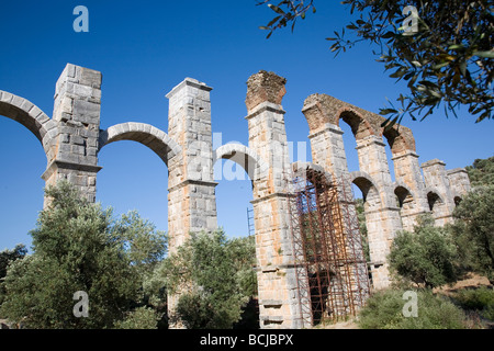 Roman Aqueducts at Moria Stock Photo
