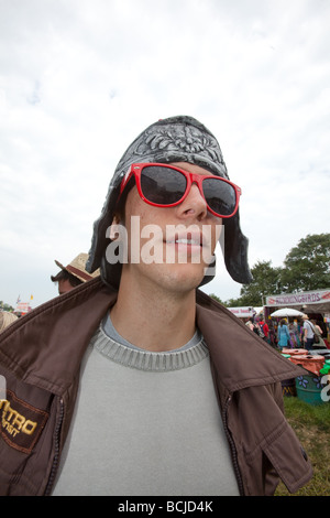 Fancy dress at Glastonbury festival 2009  Stock Photo