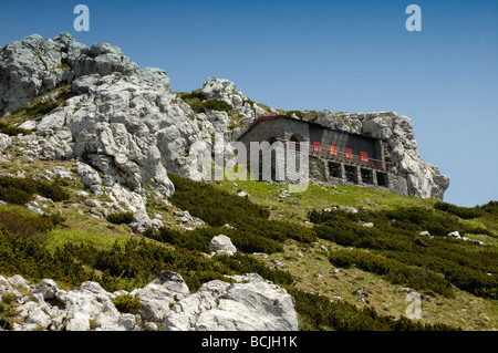 Mountain hut on Snježnik (Snjeznik) mountain in Gorski kotar, Croatia, Europe Stock Photo