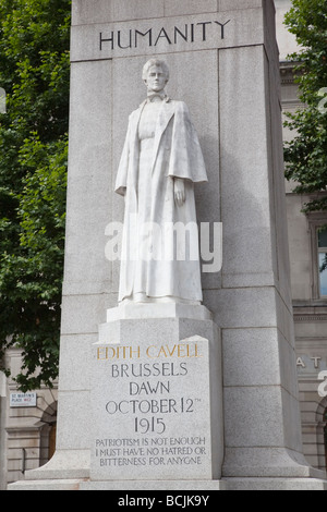 Humanity - Edith Cavell statue in London Stock Photo - Alamy