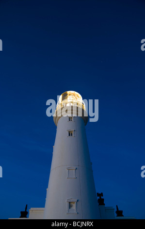 UK, Yorkshire, Flamborough Head, Lighthouse Stock Photo