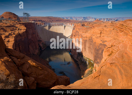 USA, Arizona, Page, Glen Canyon Dam Stock Photo