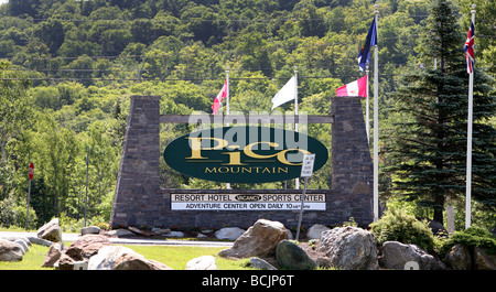 Pico Mountain ski resort in Killington Vermont. Stock Photo