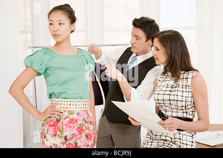 Fashion designers at work Stock Photo