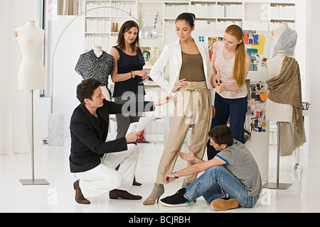 Fashion designers at work Stock Photo