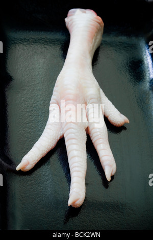 Raw Chickens Foot Stock Photo