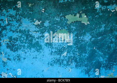 Old painted messy wall with stains background Stock Photo