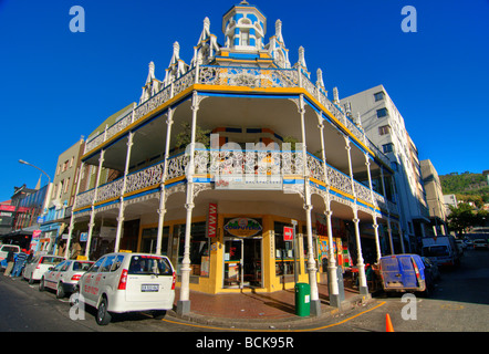 Victorian design on Backpacker's hotel on Long Street in Cape Town South Africa Stock Photo