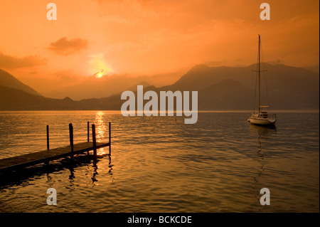 varenna, lake como, italy Stock Photo