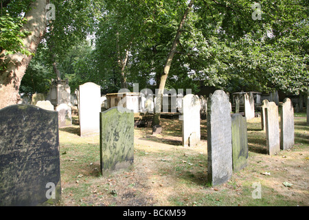 Bunhill Fields burial ground, London Stock Photo