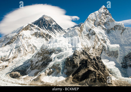 Mount everest and lhotse Stock Photo