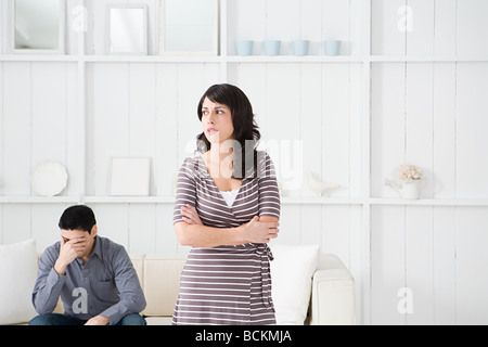 Couple having relationship difficulties Stock Photo