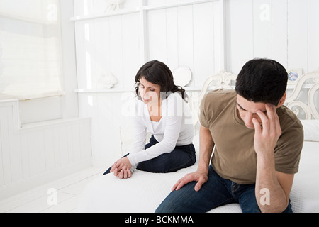 Couple having relationship difficulties Stock Photo