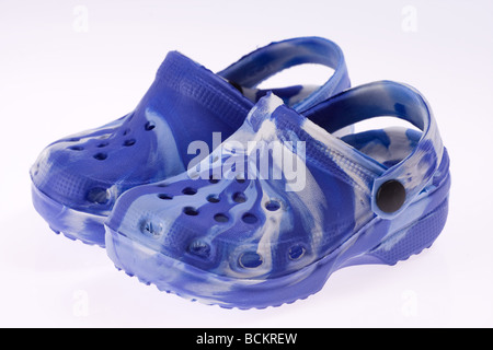 baby sandals on a white background Stock Photo