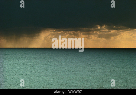 Cloudy sky over sea Stock Photo