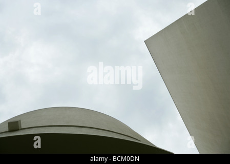 Architectural shot, concrete buildings, low angle view Stock Photo