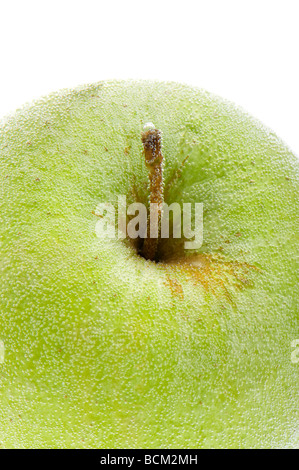 object on white food Apple in water closeup Stock Photo
