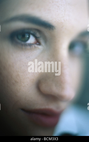 Young woman's face Stock Photo