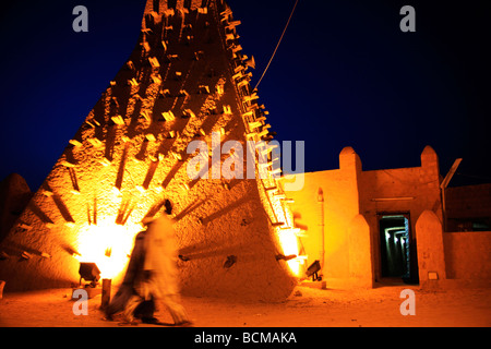 The entrance to the mosque in Timbuktu Stock Photo