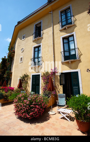 Grounds of the Hotel Belvedere - Taormina, Sicily Stock Photo