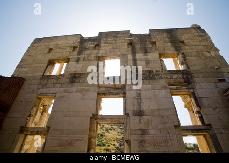 Inside wall of Celsus Library Ephesus, Turkey ©Myrleen Pearson Stock Photo