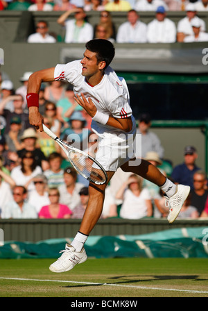 Wimbledon Championships 2009, Novak Djokovic SRB in action Stock Photo