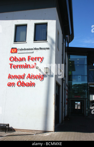 Caledonian MacBrayne (CalMac) ferry terminal at Oban, West Scotland Stock Photo