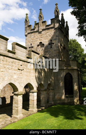 The Deer House in Auckland, County Durham. The building is an example of eighteenth century Gothic architecture. Stock Photo