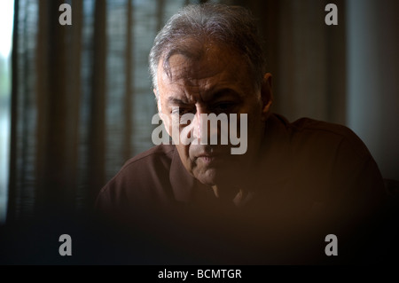 Portrait of Indian conductor Zubin Mehta currently the music director of the Israel Philharmonic Orchestra Stock Photo