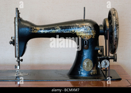 Old singer sewing machine Stock Photo