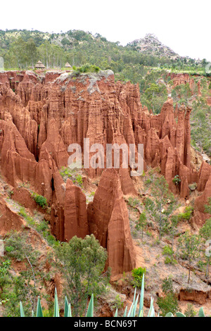 ethiopia omo valley konso people new york canyon Stock Photo