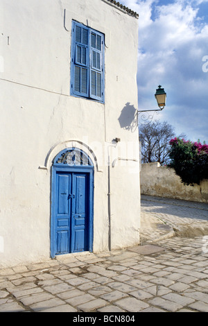 tunisia sidi bou said Typical Tunisian architecture Stock Photo