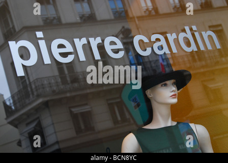 Pierre Cardin Shopfront Paris France Stock Photo