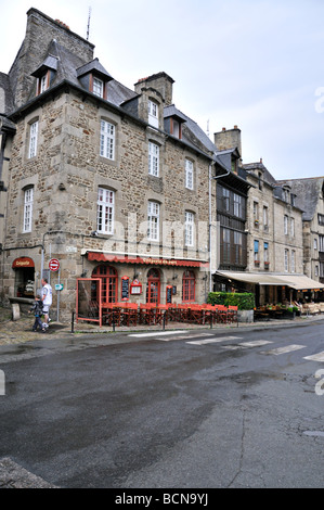 Creperie du Port Dinan France Stock Photo