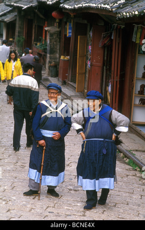 naxi women sifang street lijiang yunnan china Stock Photo