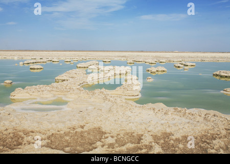 Cha erhan Salt Lake in Qaidam Basin Qinghai Province China Stock