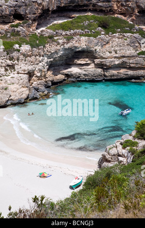 Cala Marmols. Mallorca Island. Spain Stock Photo